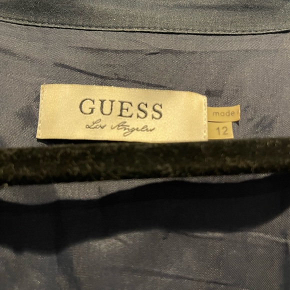 Navy Blue Guess eyelet and hook and eye dress - Picture 3 of 4